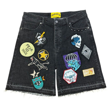 Godspeed Patchwork Denim Shorts 