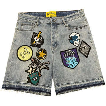 Godspeed Patchwork Denim Shorts 