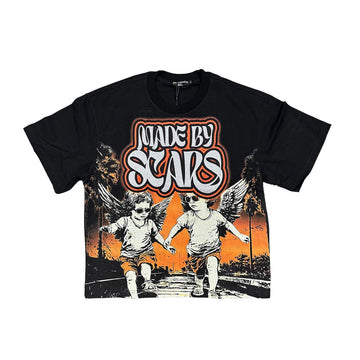 Mixed Emotion Twin Rhinestone Tee (Black)