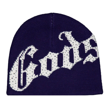 Godspeed OG Logo Studded Beanie (Navy/White)