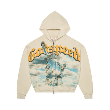Godspeed Chrome Liberty Zip Hoodie V2 (Bone)