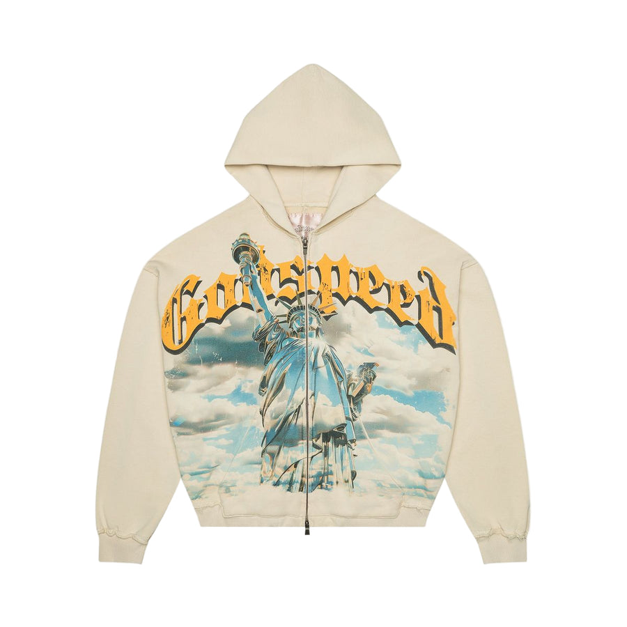 Godspeed Chrome Liberty Zip Hoodie V2 (Bone)