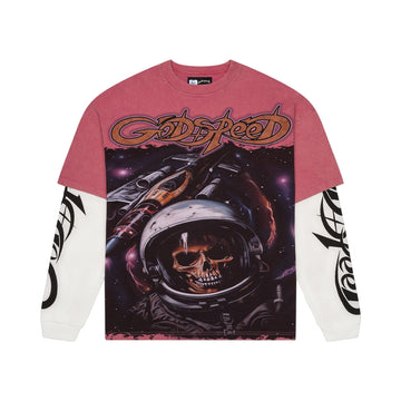 Godspeed Space Traveler Layered T-Shirt (Pink)