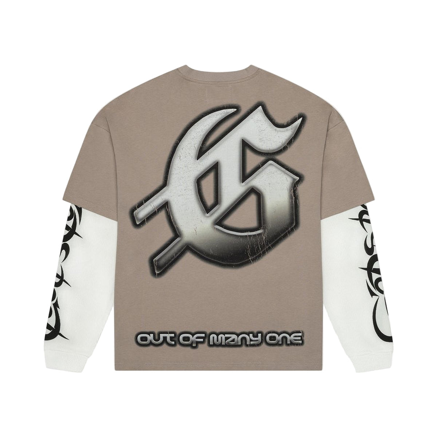 Godspeed Sunken Liberty 2 Layered T-Shirt (Stone Grey)