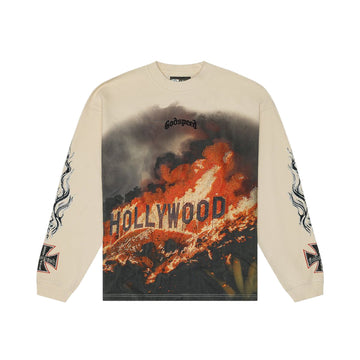 Godspeed Hollywood Inferno VVS LS T-Shirt (Bone)