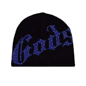 Godspeed OG Logo Studded Beanie (Black/Blue)