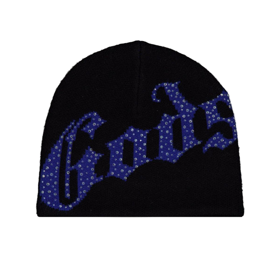 Godspeed OG Logo Studded Beanie (Black/Blue)