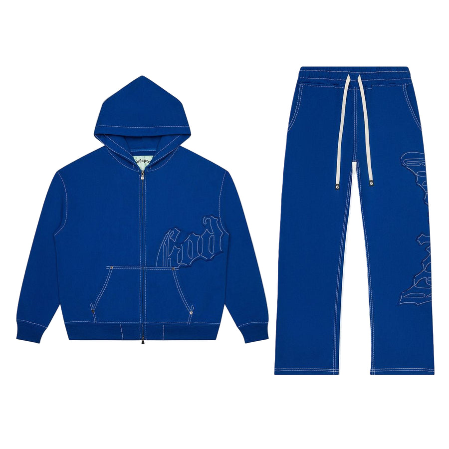 Godspeed OG Logo Sweatsuit Stitched (Blue)