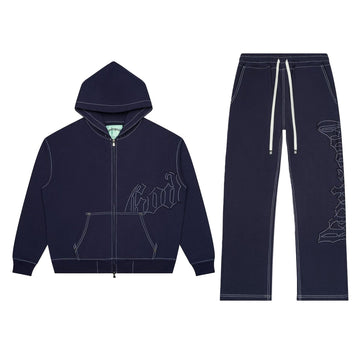 Godspeed OG Logo Sweatsuit Stitched (Navy)