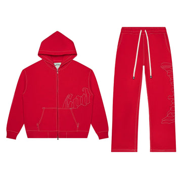 Godspeed OG Logo Sweatsuit Stitched (Red)