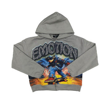 Mixed Emotion Last Ride Rhinestone Hoodie