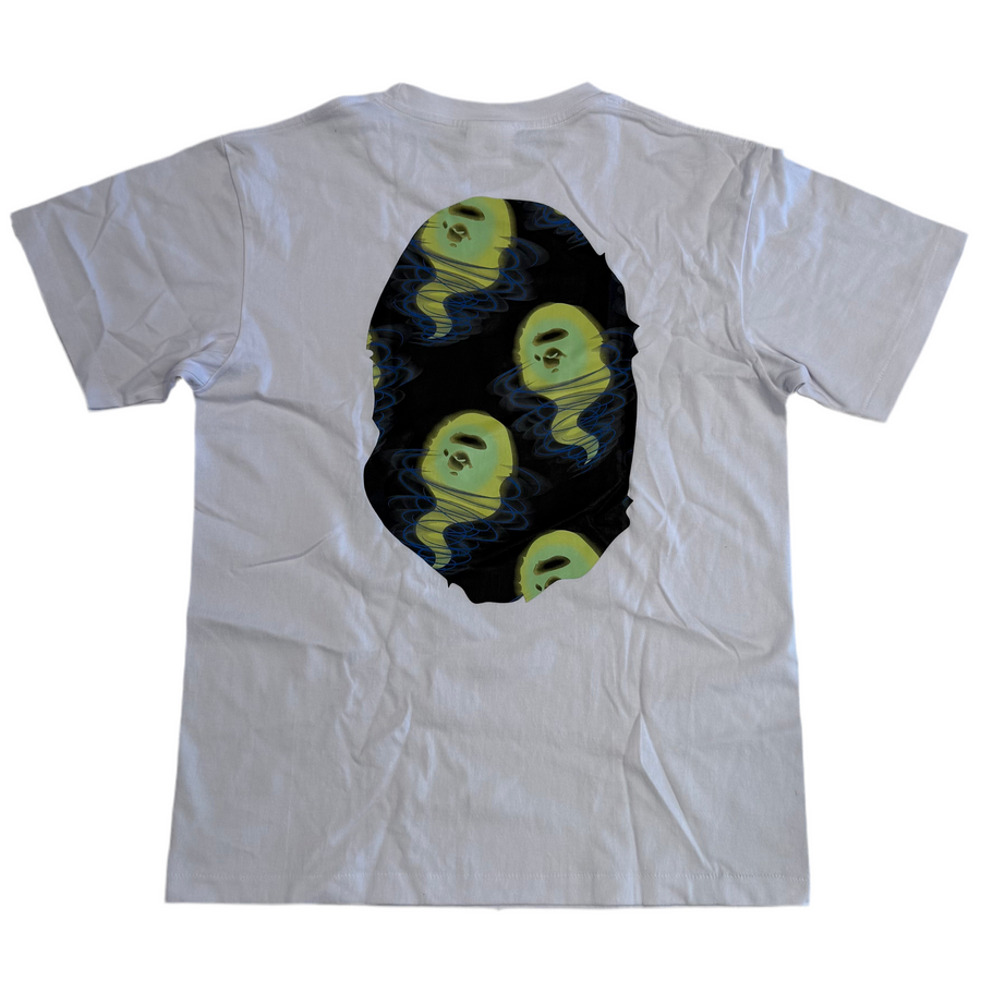 BAPE Green Ghosts Big Ape Head T-Shirt 