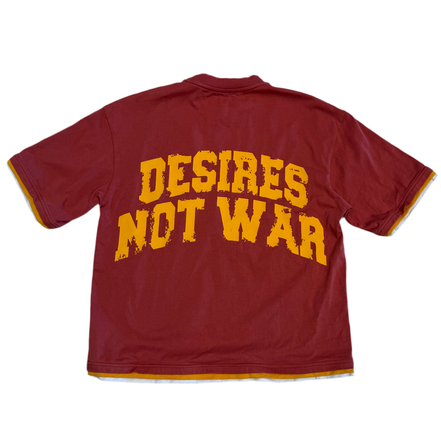 BOTTEGA DESIRES WAR T-SHIRT | RED [USED S]