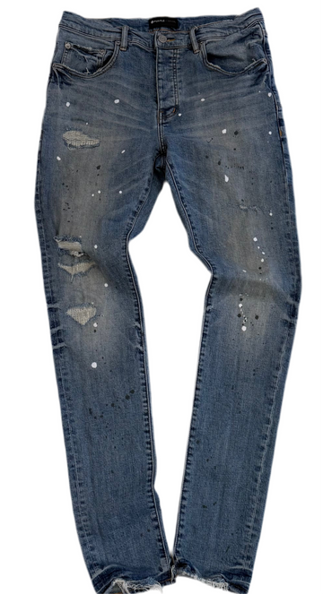 Purple Brand Vintage Spotted Indigo Wash Jeans [USED 32W]