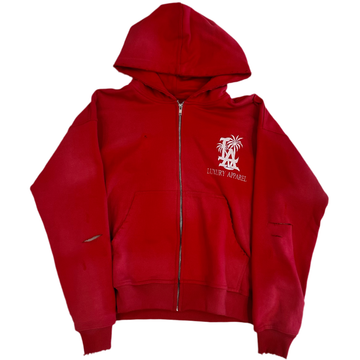 Devoir LA Washed Red Luxury Hoodie