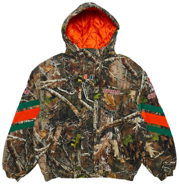Supreme x Mitchell & Ness NCAA Hooded Stadium Jacket (Camo)