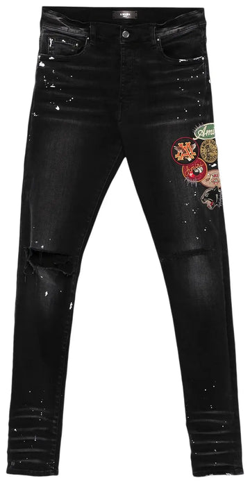 Amiri Vintage Patch Skinny Jeans 