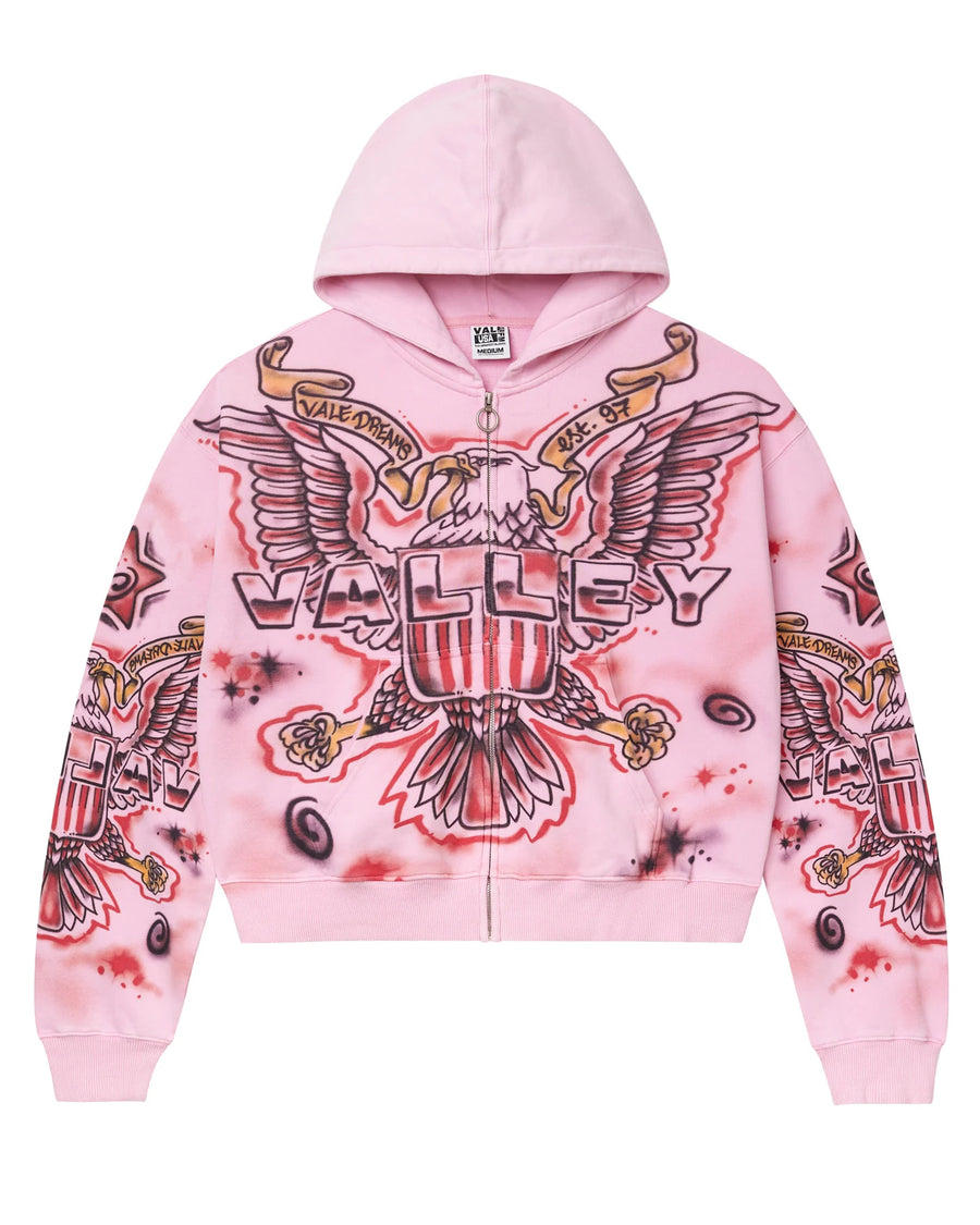 Vale Forever Pink Flag Zip Up