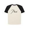 Rhude White & Black Raglan Tee