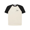 Rhude White & Black Raglan Tee