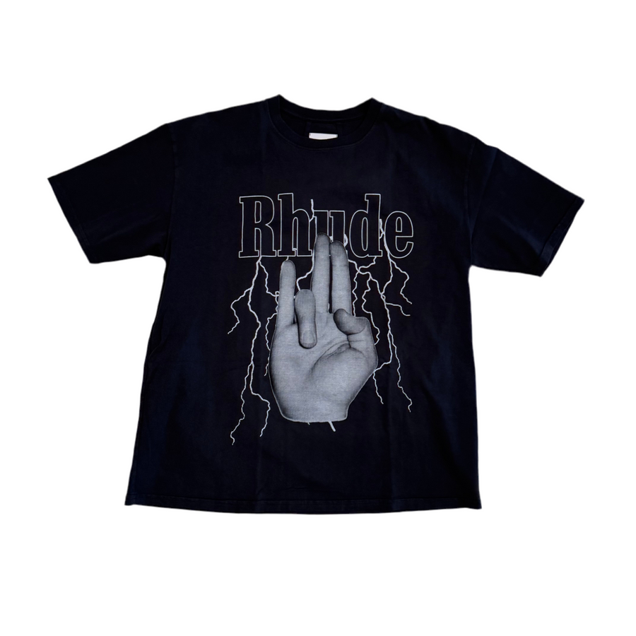 Rhude Black Shocker Tee