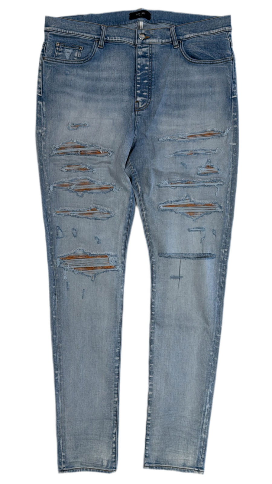 Amiri Plaid Thrasher Jeans 
