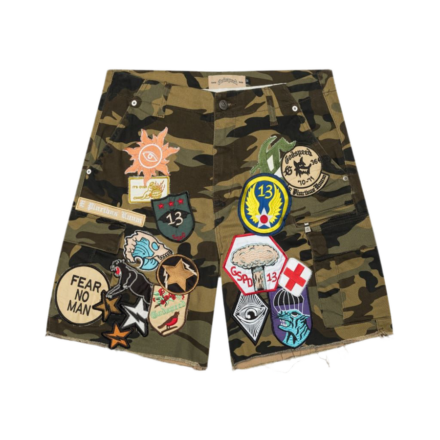 Godspeed Patchwork Cargo Shorts 
