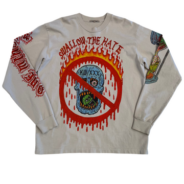 Yeezy Season 6 XXX Swallow The Hat L/S T-Shirt [USED M]