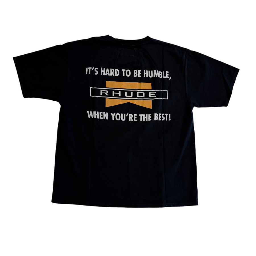 Rhude Black Hard To Be Humble Tee