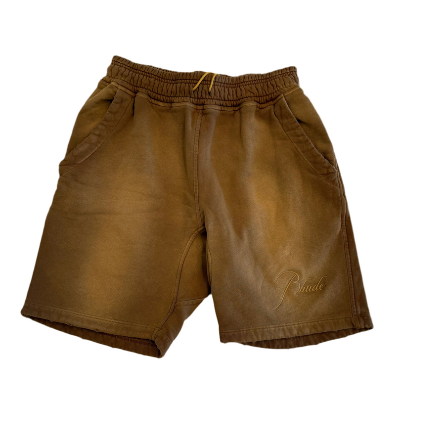 Rhude Sundry Camel Signature Terry Short