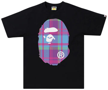 BAPE Check Big Ape Head T-Shirt 