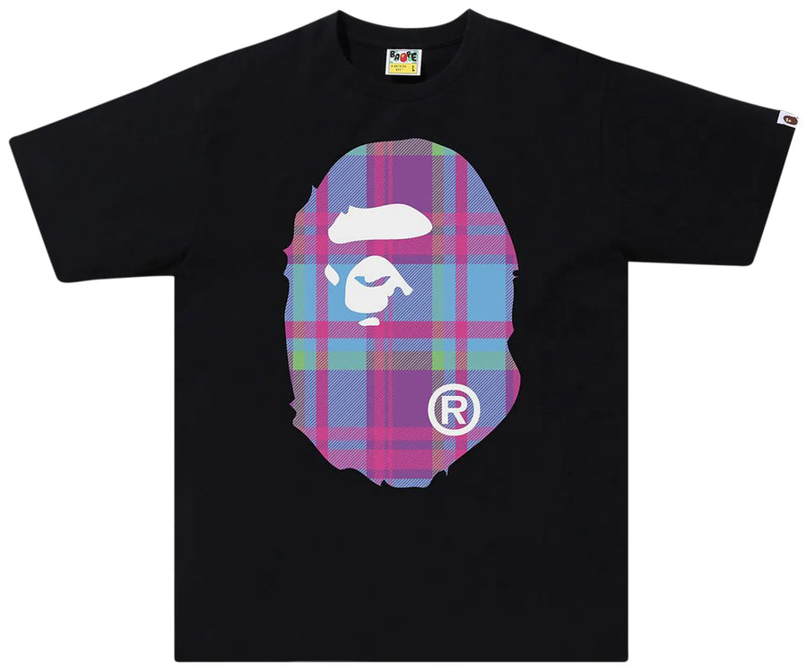 BAPE Check Big Ape Head T-Shirt 