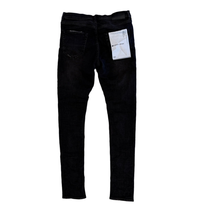 Purple Brand Black Over Spray Jeans