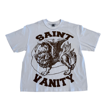 Saint Vanity White Brown Griffin Tee