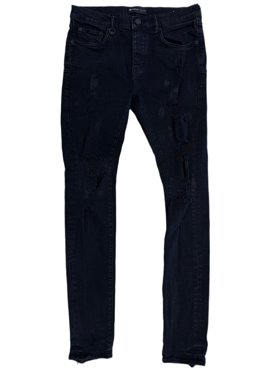 Purple Brand Splatter Distressed Black [USED 31]