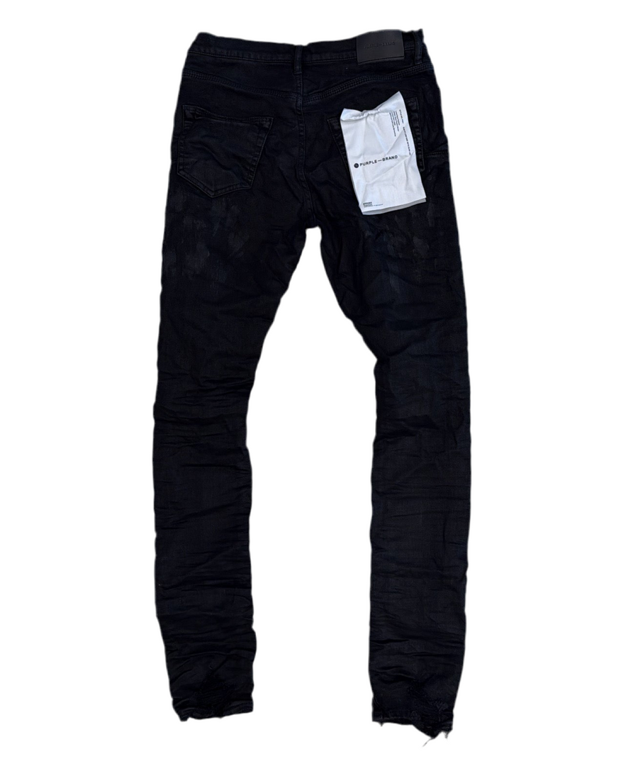 Purple Brand Black Oil Spill Jeans