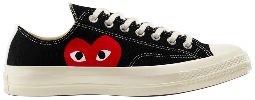 Comme des Garçons PLAY x Chuck 70 Low 'Black' 2023