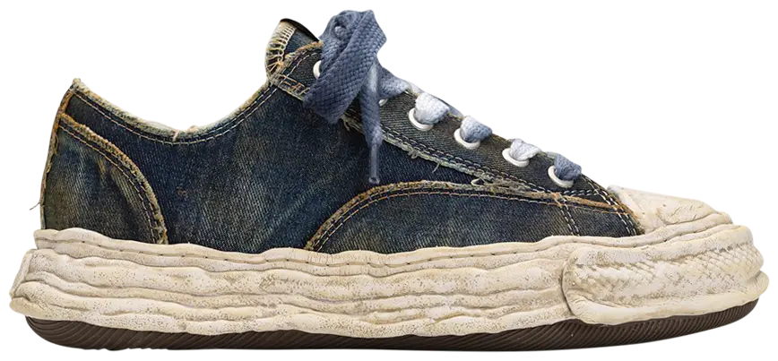 MAISON MIHARA YASUHIRO PETERSON 23 WASHED DENIM LOW OG SOLE (BLUE)