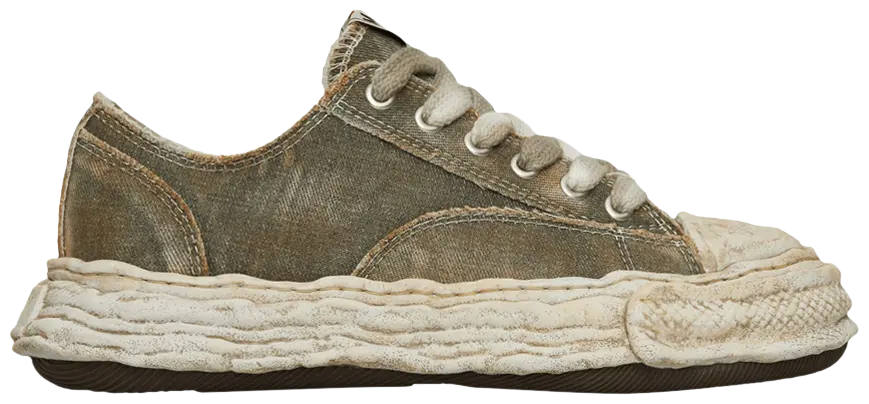 MAISON MIHARA YASUHIRO PETERSON 23 WASHED DENIM LOW OG SOLE (GREEN)