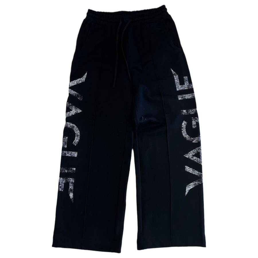 VAGUE Studios Pleated Logo Sweatpants 