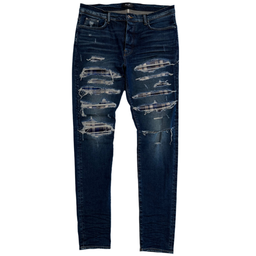 Amiri Plaid Thrasher Jeans 