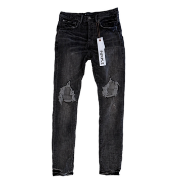 Purple Brand Grey Dirty Blowout Jeans