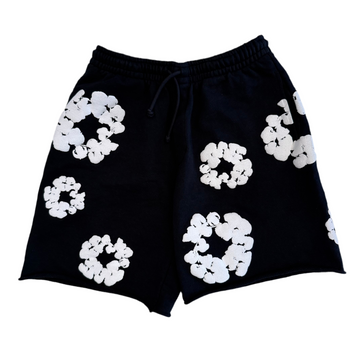 Denim Tears The Cotton Wreath Shorts Black [USED M]