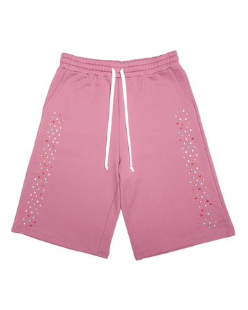 AZVA Crystal Cactus Sweat Shorts (Raspberry)