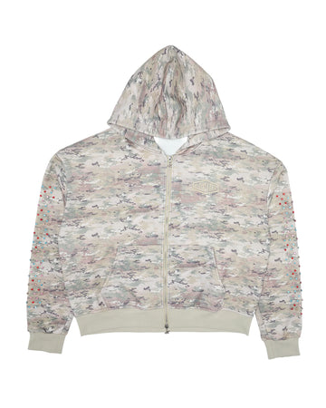 AZVA Crystal Cactus Zip Hoodie (Camo)