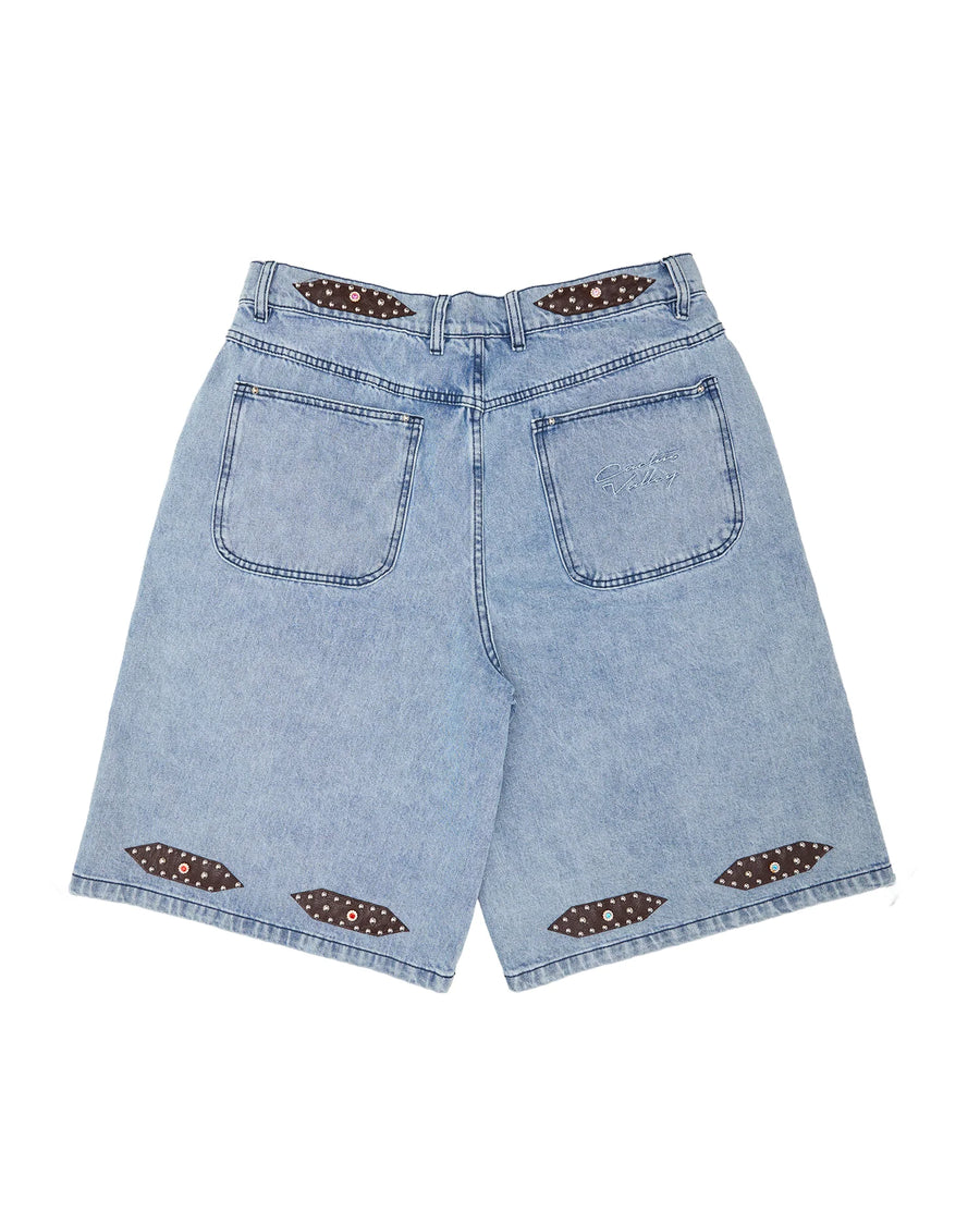 AZVA Big Stud Jorts (Denim)