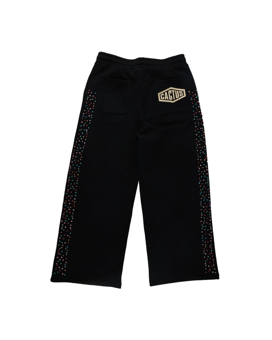 AZVA Crystal Cactus Sweats (Black)
