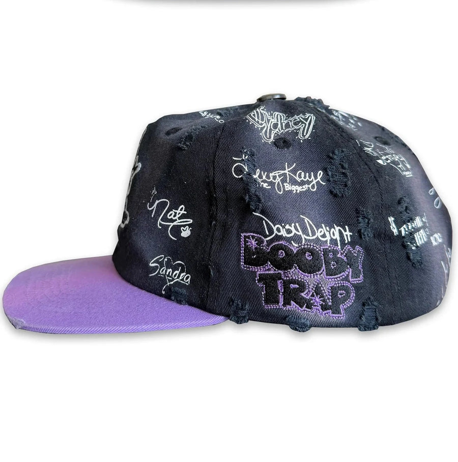 Triple Sevens Trap Logo Snapback (Black)