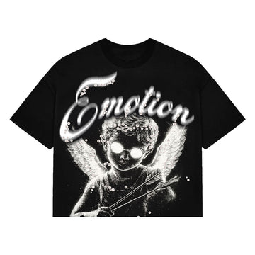 Mixed Emotion Black Pearl Cropped Tee