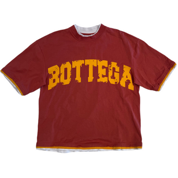 BOTTEGA DESIRES WAR T-SHIRT | RED [USED S]